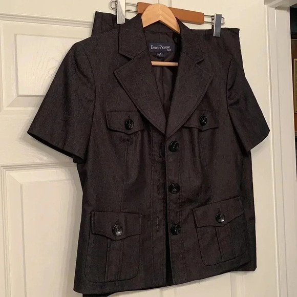 Evan  Picone Skirt Suit sz 6 - Picture 3 of 14